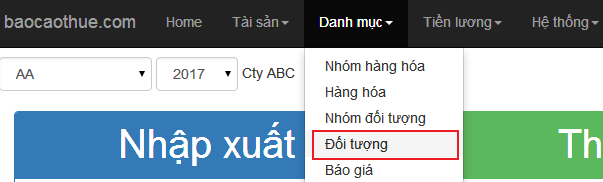 Danh mục đối tượng Danh mục đối tượng
